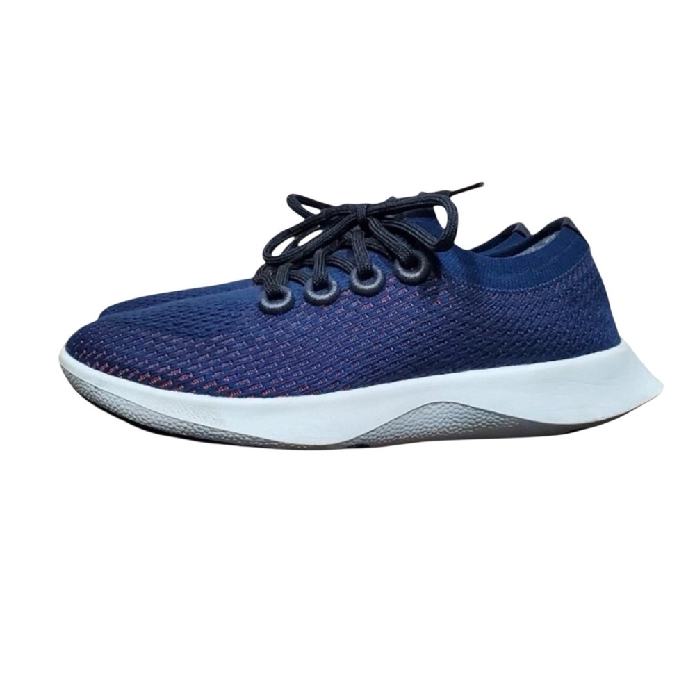 Allbirds‎ Tree Dashers Mens 10 Navy Blue White Running Shoes Sneakers Low Top - Picture 3 of 6